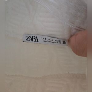 Zara Cream Quilted Dress